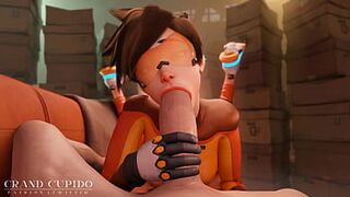 Трейсер сосет гигантский член как чемпион - порно видео