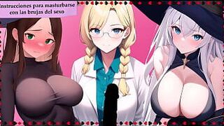 Ведьмы секса. Прощальная оргия. Инструкция по дрочке на испанском языке. - порно видео