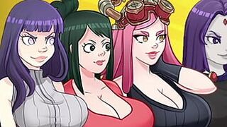 Эту Академию Героев нельзя допускать (Академия Героев Пола) [Без цензуры] - порно видео