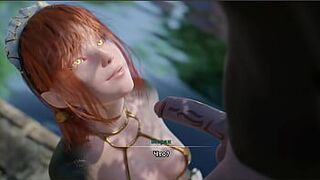 Демоническая девушка платит минетом и проглатывает рыбу - порно видео