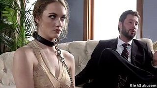 Брюнетка-шлюшка заставила смотреть бдсм анальный секс - порно видео