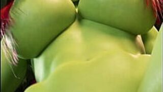 Гамора ублажает себя - порно видео